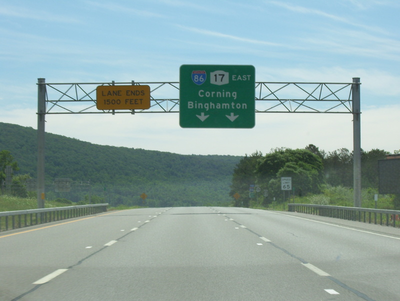 Interstate 86/NY 17/Southern Tier Expressway Eastbound New York State