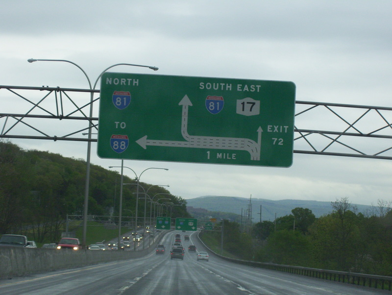 Interstate 86/NY 17/Southern Tier Expressway Eastbound New York State