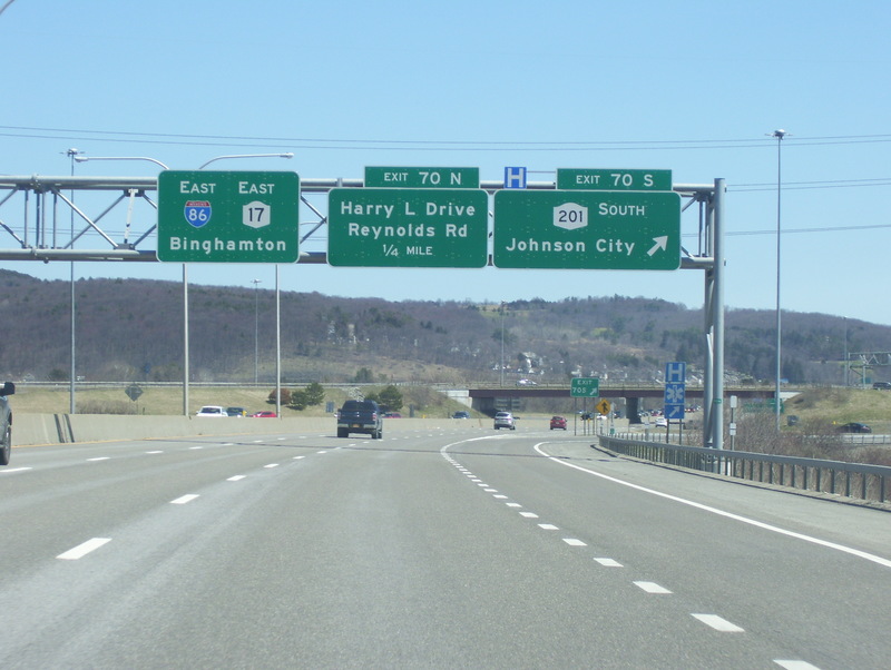 Interstate 86/NY 17/Southern Tier Expressway Eastbound New York State