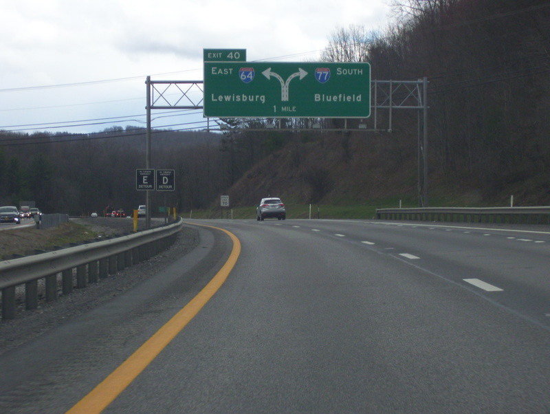 Interstate 77/West Virginia Turnpike Southbound New York State Roads