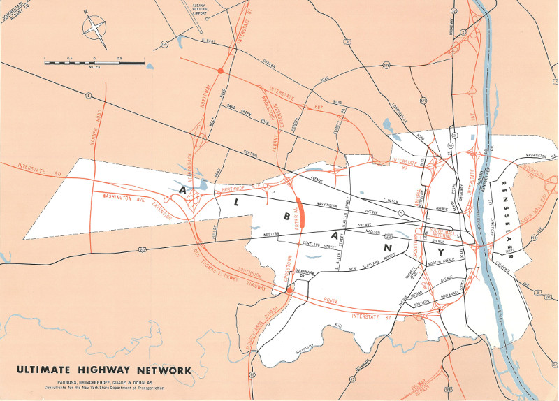 Capital Distrct planned freeway/expressway network