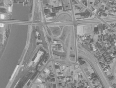 1969 I-490/Inner Loop interchange