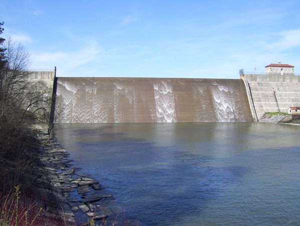 The Delta Lake dam