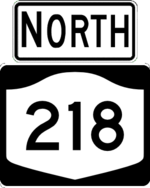 NY 218 north