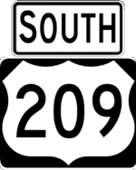 US 209 south