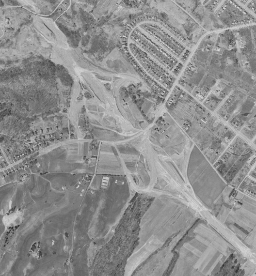 Thruway construction at New Scotland Road in 1952