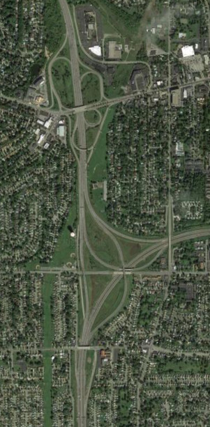 The Thruway at I-290 in 2018