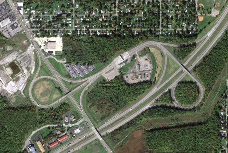 The Thruway at NY 75 in 2011