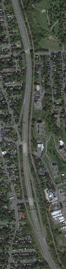 I-81 at historic exit 17 in 2019