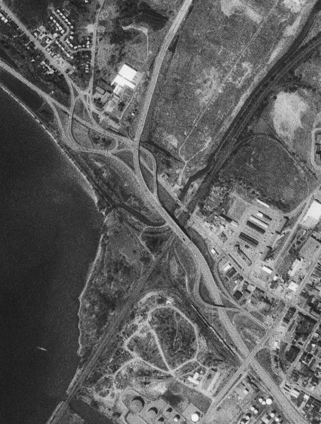 I-81 around historic exits 23 and 24 in 1981