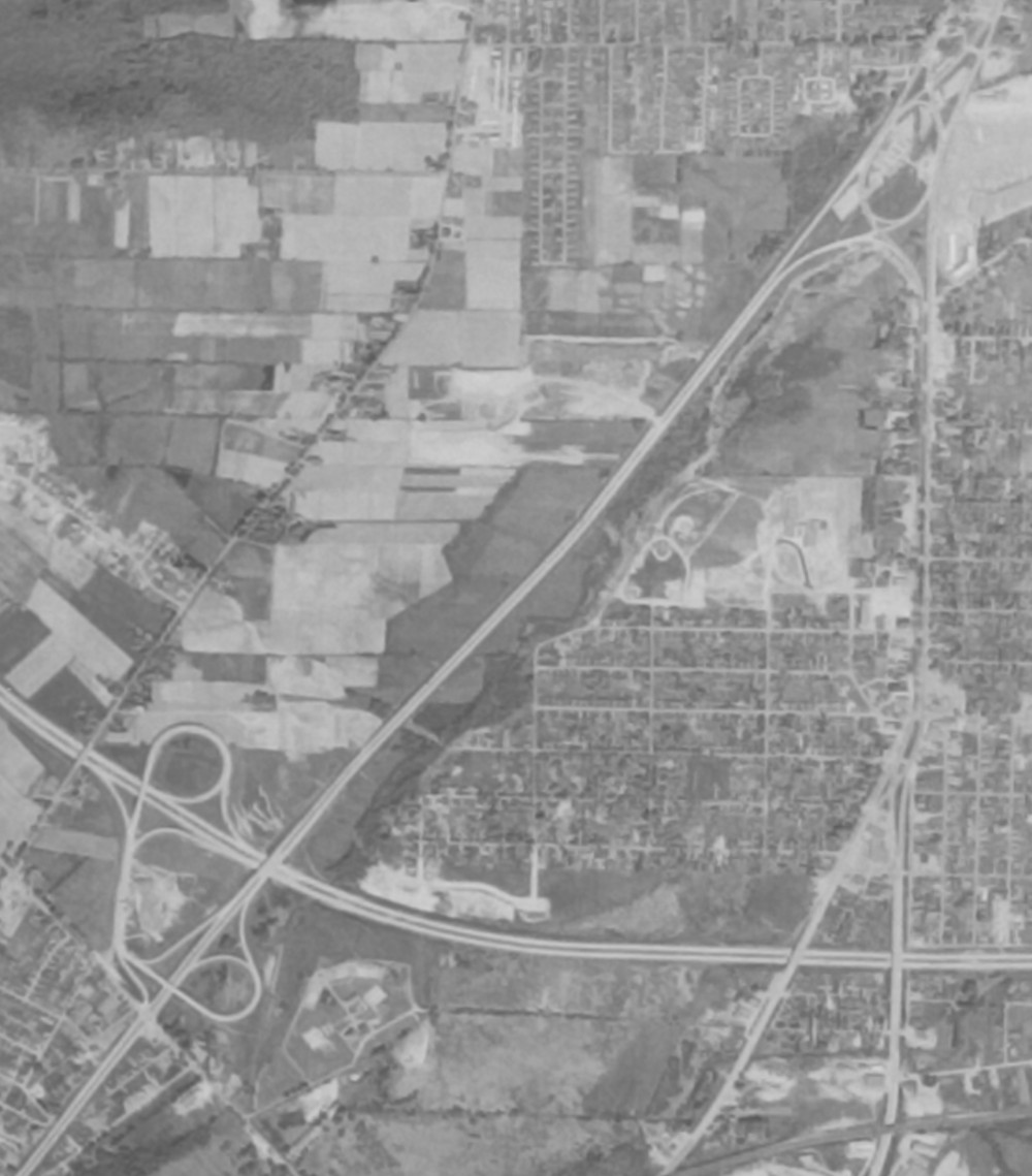 The original interchange betweent the Thruway and what would become I-81 in 1957