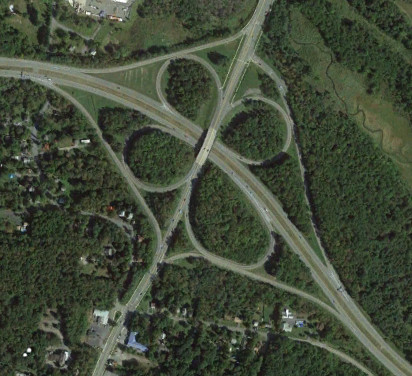NY 17 at NY 42 in 2012