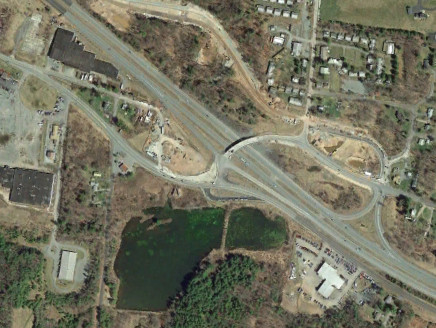 NY 17 at exit 106 in 2016