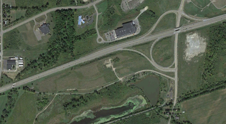 I-86 around Kahler Road in 2016