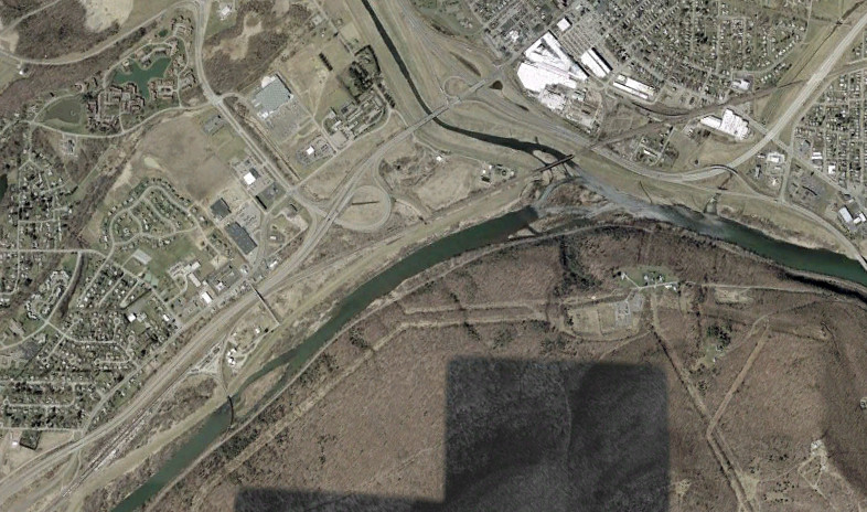 The original northern end of the US 15 freeway from Presho to NY 17