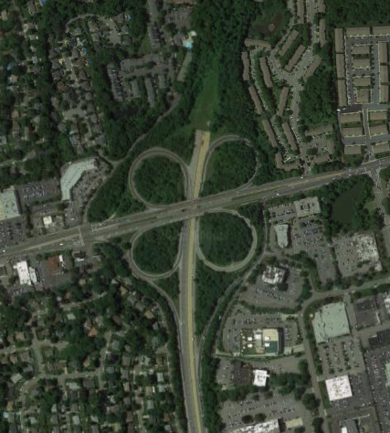 NY 135 at NY 25 in 2014