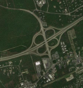 NY 27 at NY 24 in 2014