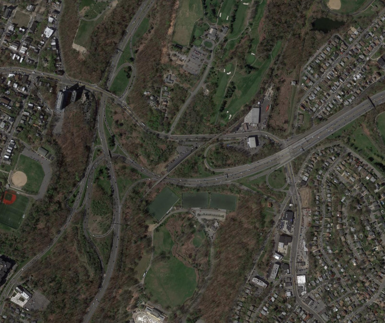 The Cross County Parkway at the Saw Mill River Parkway in 2016