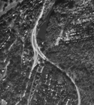 The Cross County Parkway at the Hutchinson River Parkway in 1959