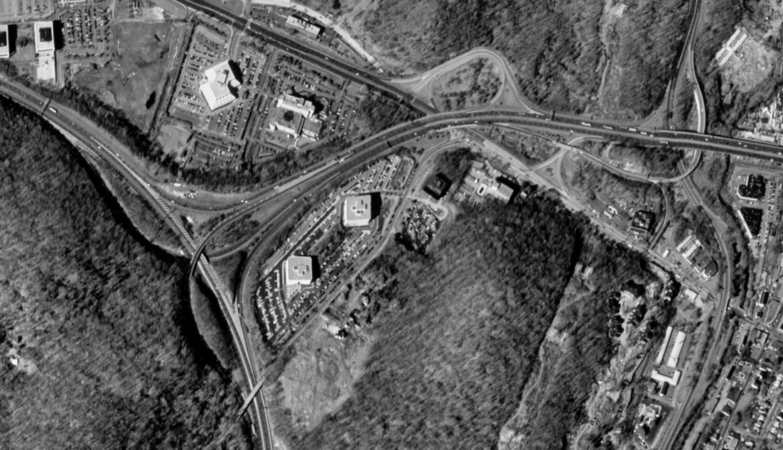 The Thruway at I-287 and NY 119 in 1994
