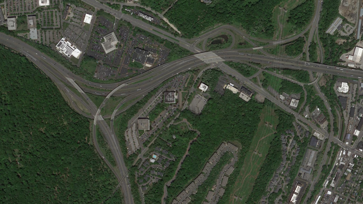 The Thruway at I-287 and NY 119 in 2018
