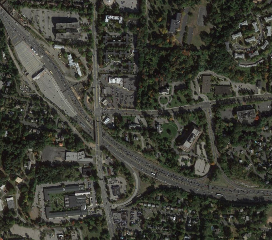 The Thruway at US 9 and NY 119 in 2014