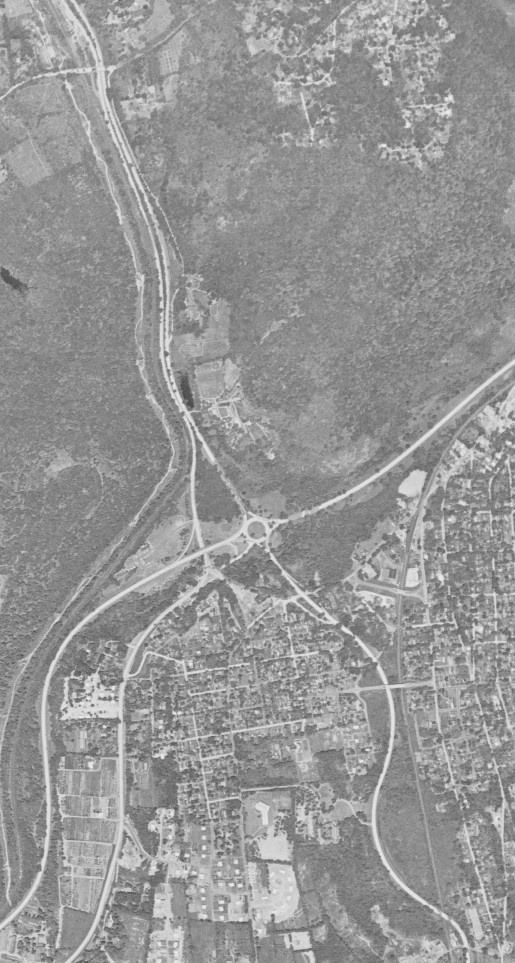 The Taconic State Parkway at the Saw Mill River Parkway in 1958