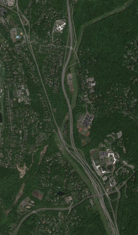 The Taconic State Parkway and NY 9A around NY 117 and Pleasantville Road in 2018