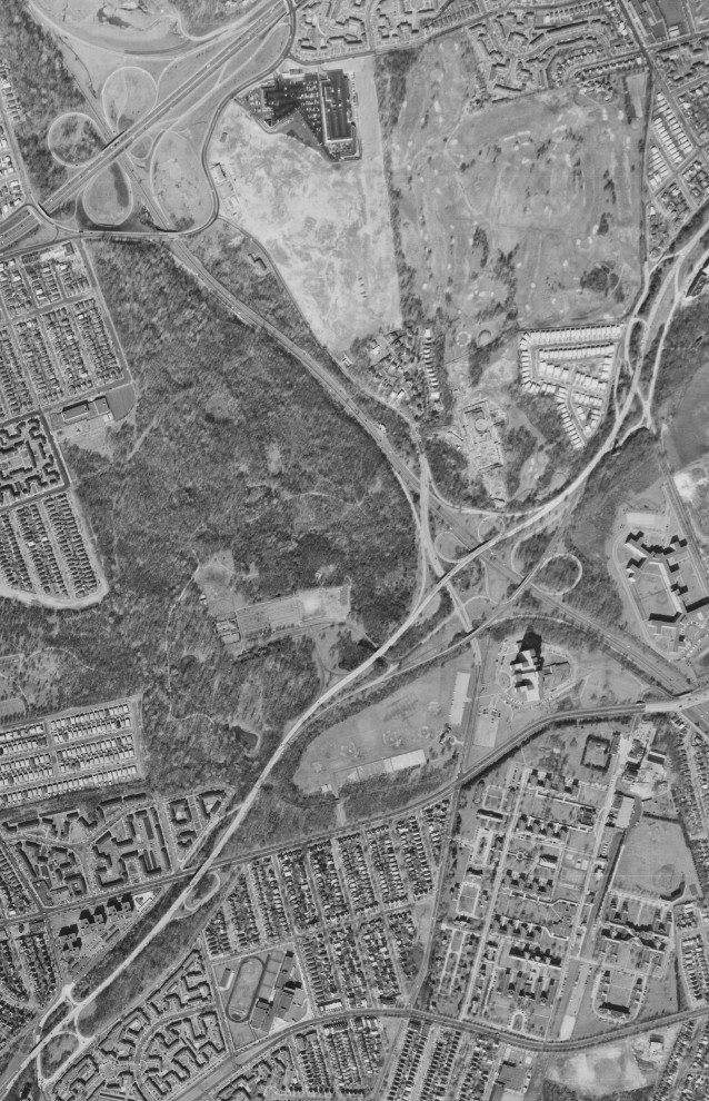 Grand Central Parkway at the Cross Island Parkway in 1966