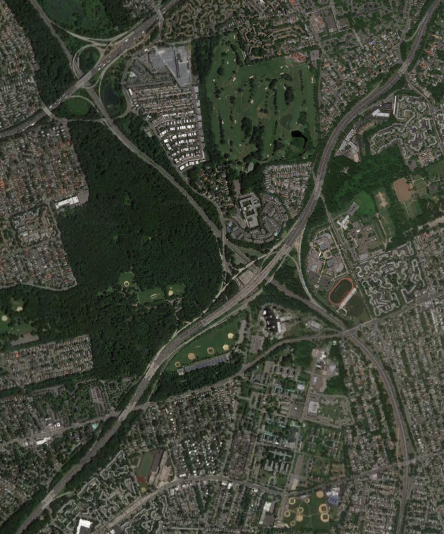 Grand Central Parkway at the Cross Island Parkway in 2019