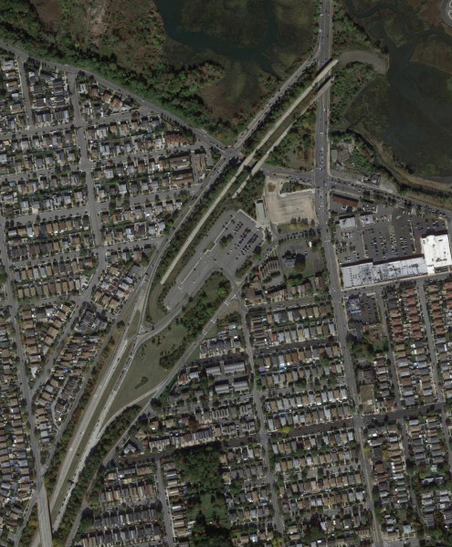 The Korean War Veterans Parkway at Richmond Avenue and Arthur Kill Road in 2014