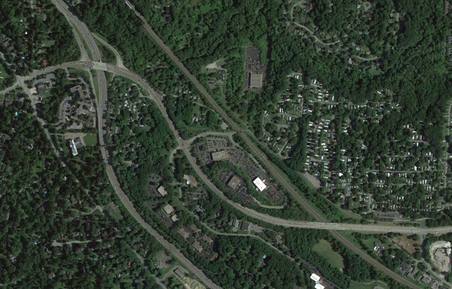 The NY 441 interchange in 2015