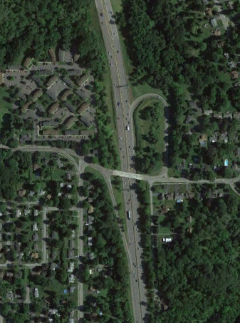 NY 590 at Norton Street in 2015