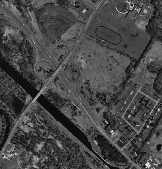 The NY 291 interchange in 1997