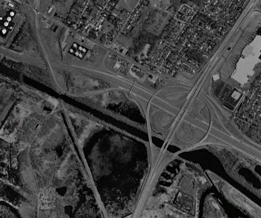 The CR 34 interchange in 1997