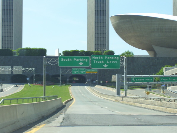 South Mall Arterial under Empire State Plaza