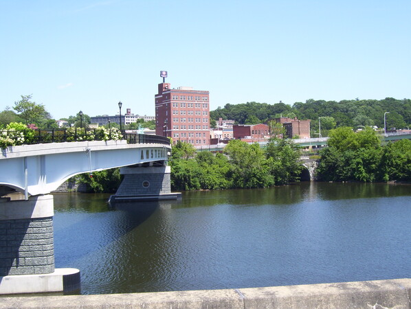 The pedestrain bridge in Amsterdam
