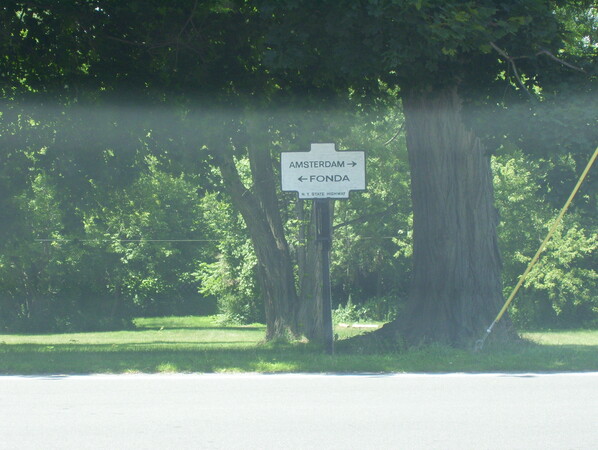 Historic signs near Tribes Hill