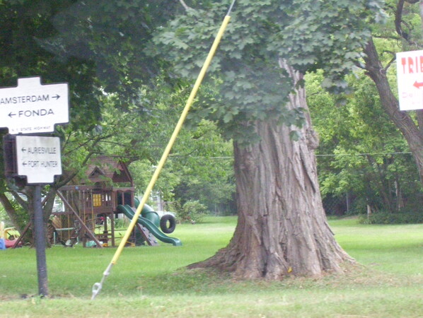 Historic signs near Tribes Hill