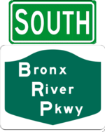 Bronx River Parkway south