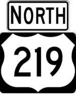 US 219 north